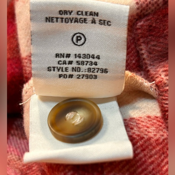 Bagatelle Red & Pink Plaid‎ Crop Jacket Sz M - Picture 6 of 7